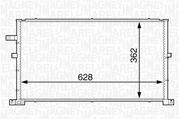 MAGNETI MARELLI Конденсатор, кондиционер 350203607000